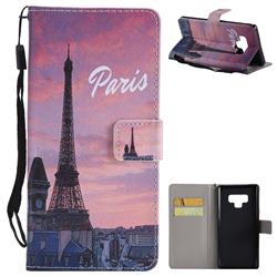 Paris Eiffel Tower PU Leather Wallet Case for Samsung Galaxy Note9