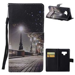 City Night View PU Leather Wallet Case for Samsung Galaxy Note9