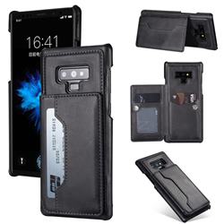 Luxury Magnetic Double Buckle Leather Phone Case for Samsung Galaxy Note9 - Black