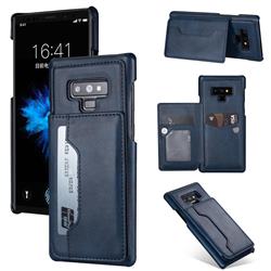 Luxury Magnetic Double Buckle Leather Phone Case for Samsung Galaxy Note9 - Blue