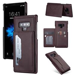 Luxury Magnetic Double Buckle Leather Phone Case for Samsung Galaxy Note9 - Purple