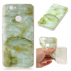 Jade Green Soft TPU Marble Pattern Case for Huawei Nova