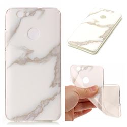 Jade White Soft TPU Marble Pattern Case for Huawei Nova
