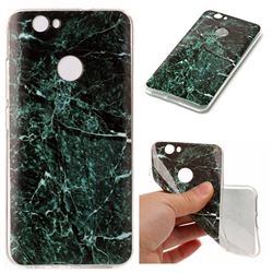 Dark Green Soft TPU Marble Pattern Case for Huawei Nova