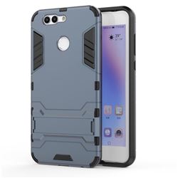 Armor Premium Tactical Grip Kickstand Shockproof Dual Layer Rugged Hard Cover for Huawei Nova 2 Plus - Navy
