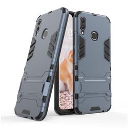 Armor Premium Tactical Grip Kickstand Shockproof Dual Layer Rugged Hard Cover for Huawei Nova 3 - Navy