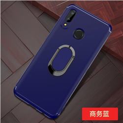 Anti-fall Invisible 360 Rotating Ring Grip Holder Kickstand Phone Cover for Huawei Nova 3 - Blue