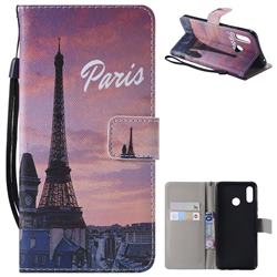 Paris Eiffel Tower PU Leather Wallet Case for Huawei Nova 3