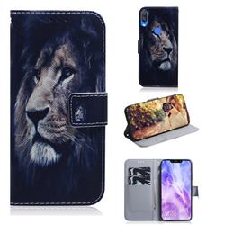 Lion Face PU Leather Wallet Case for Huawei Nova 3