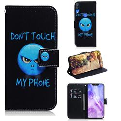 Not Touch My Phone PU Leather Wallet Case for Huawei Nova 3