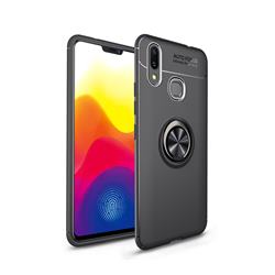 Auto Focus Invisible Ring Holder Soft Phone Case for Huawei Nova 3i - Black