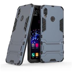 Armor Premium Tactical Grip Kickstand Shockproof Dual Layer Rugged Hard Cover for Huawei Nova 3i - Navy