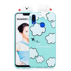Cute Cloud Girl Soft 3D Climbing Doll Soft Case for Huawei Nova 3i