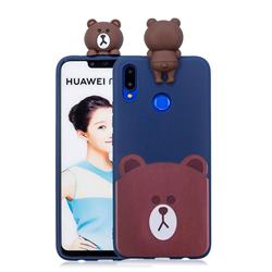 Cute Bear Soft 3D Climbing Doll Soft Case for Huawei Nova 3i