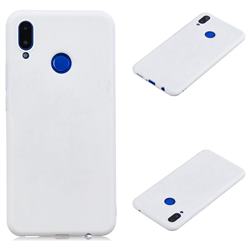 Candy Soft Silicone Protective Phone Case for Huawei Nova 3i - White