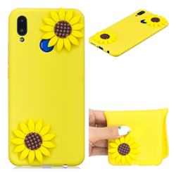 Yellow Sunflower Soft 3D Silicone Case for Huawei Nova 3i