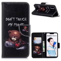 Chainsaw Bear Leather Wallet Case for Huawei Nova 3i