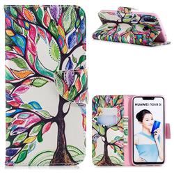 The Tree of Life Leather Wallet Case for Huawei Nova 3i