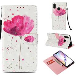 Watercolor 3D Painted Leather Wallet Case for Huawei Nova 3i
