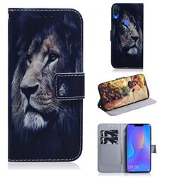 Lion Face PU Leather Wallet Case for Huawei Nova 3i