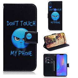 Not Touch My Phone PU Leather Wallet Case for Huawei Nova 3i