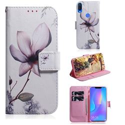 Magnolia Flower PU Leather Wallet Case for Huawei Nova 3i