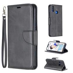 Classic Sheepskin PU Leather Phone Wallet Case for Huawei Nova 3i - Black