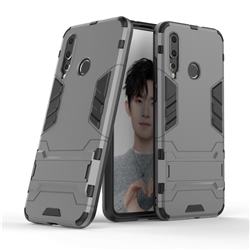 Armor Premium Tactical Grip Kickstand Shockproof Dual Layer Rugged Hard Cover for Huawei nova 4 - Gray