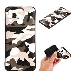 Camouflage Soft TPU Back Cover for Huawei nova 4 - Black White