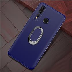 Anti-fall Invisible 360 Rotating Ring Grip Holder Kickstand Phone Cover for Huawei nova 4 - Blue