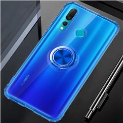 Anti-fall Invisible Press Bounce Ring Holder Phone Cover for Huawei nova 4 - Sapphire Blue