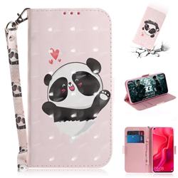 Heart Cat 3D Painted Leather Wallet Phone Case for Huawei nova 4