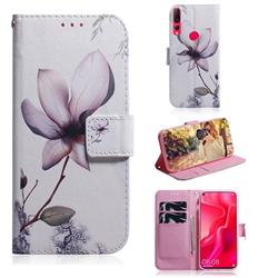 Magnolia Flower PU Leather Wallet Case for Huawei nova 4