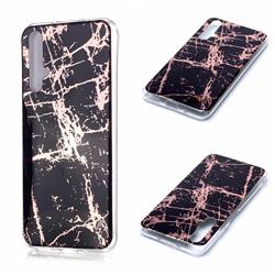 Black Galvanized Rose Gold Marble Phone Back Cover for Huawei nova 5T