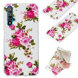 Peony Noctilucent Soft TPU Back Cover for Huawei nova 5T