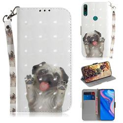 Pug Dog 3D Painted Leather Wallet Phone Case for Huawei nova 5i