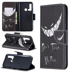 Crooked Grin Leather Wallet Case for Huawei nova 5i
