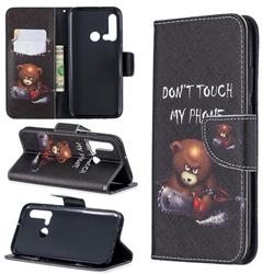 Chainsaw Bear Leather Wallet Case for Huawei nova 5i