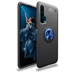 Auto Focus Invisible Ring Holder Soft Phone Case for Huawei nova 6 - Black Blue
