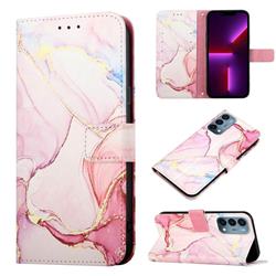 Rose Gold Marble Leather Wallet Protective Case for OnePlus Nord N200 5G
