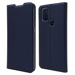 Ultra Slim Card Magnetic Automatic Suction Leather Wallet Case for OnePlus Nord N10 5G - Royal Blue