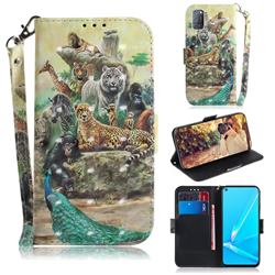Beast Zoo 3D Painted Leather Wallet Phone Case for Oppo A52
