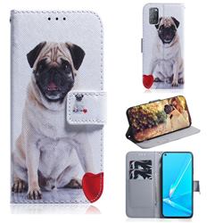 Pug Dog PU Leather Wallet Case for Oppo A52