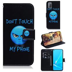 Not Touch My Phone PU Leather Wallet Case for Oppo A52