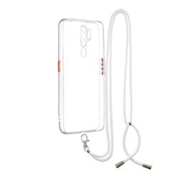 Necklace Cross-body Lanyard Strap Cord Phone Case Cover for Oppo A5 (2020) - Transparent