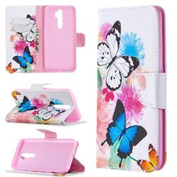 Vivid Flying Butterflies Leather Wallet Case for Oppo A5 (2020)