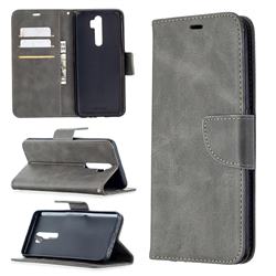 Classic Sheepskin PU Leather Phone Wallet Case for Oppo A5 (2020) - Gray
