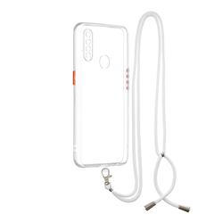 Necklace Cross-body Lanyard Strap Cord Phone Case Cover for Oppo A8 - Transparent
