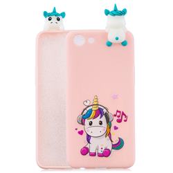 Music Unicorn Soft 3D Climbing Doll Soft Case for Oppo A83