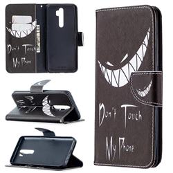 Crooked Grin Leather Wallet Case for Oppo A9 (2020)